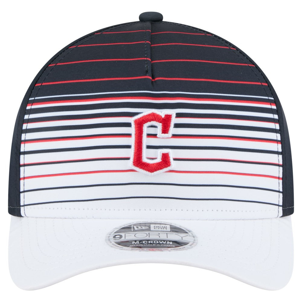 Navy Cleveland Guardians New Era Gradient 9FORTY M-Crown Adjustable Hat