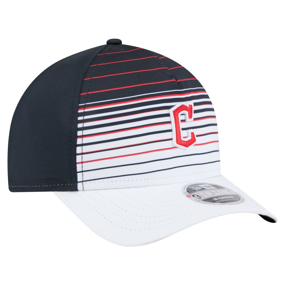 Navy Cleveland Guardians New Era Gradient 9FORTY M-Crown Adjustable Hat