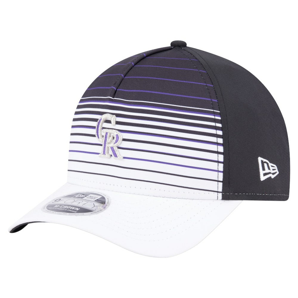 Black Colorado Rockies New Era Gradient 9FORTY M-Crown Adjustable Hat