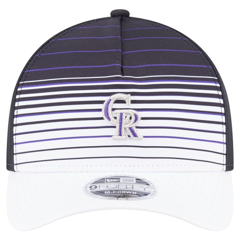 Black Colorado Rockies New Era Gradient 9FORTY M-Crown Adjustable Hat
