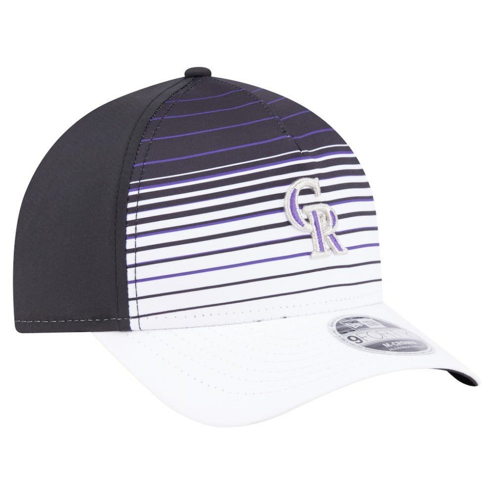 Black Colorado Rockies New Era Gradient 9FORTY M-Crown Adjustable Hat
