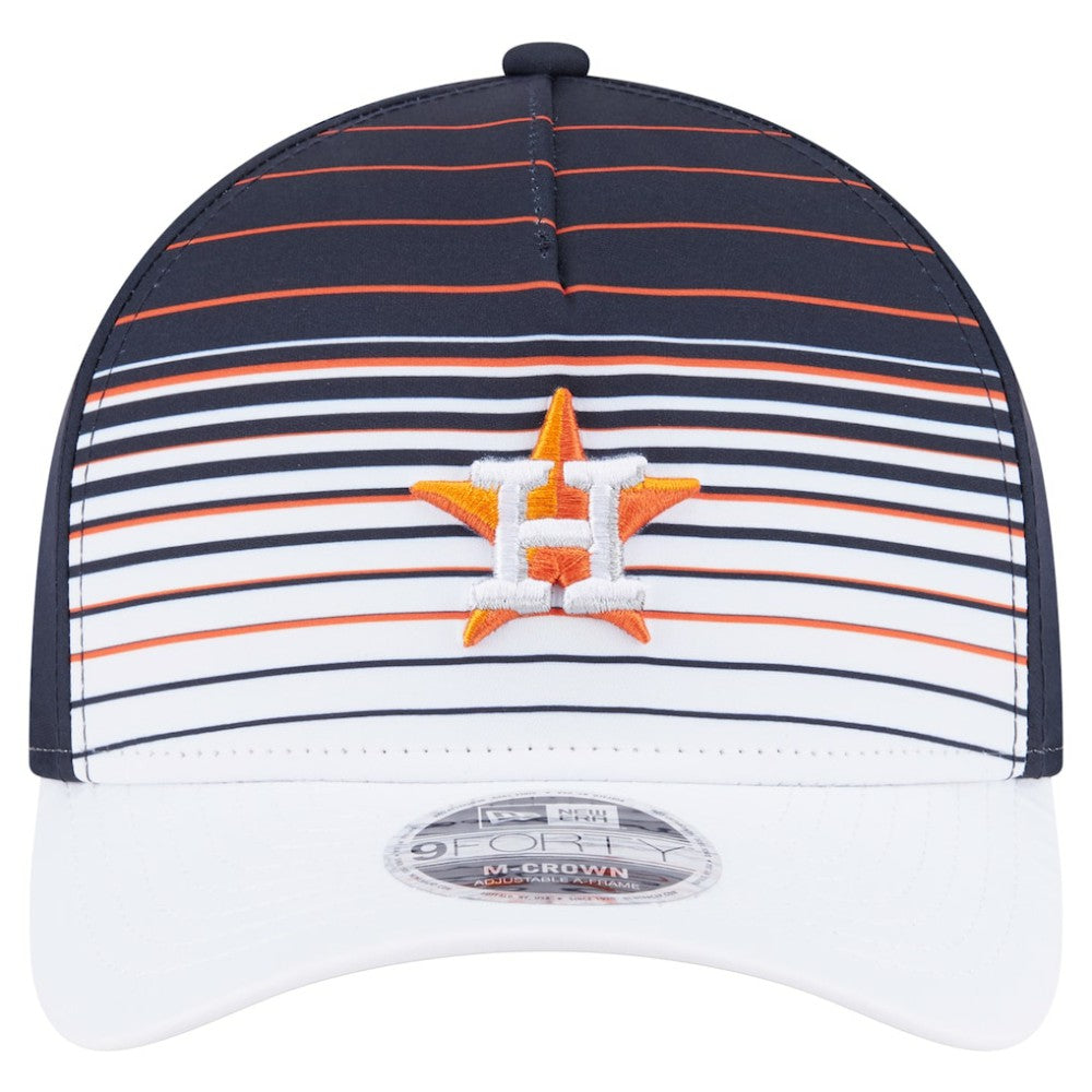 Navy Houston Astros New Era Gradient 9FORTY M-Crown Adjustable Hat
