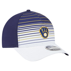 Navy Milwaukee Brewers New Era Gradient 9FORTY M-Crown Adjustable Hat