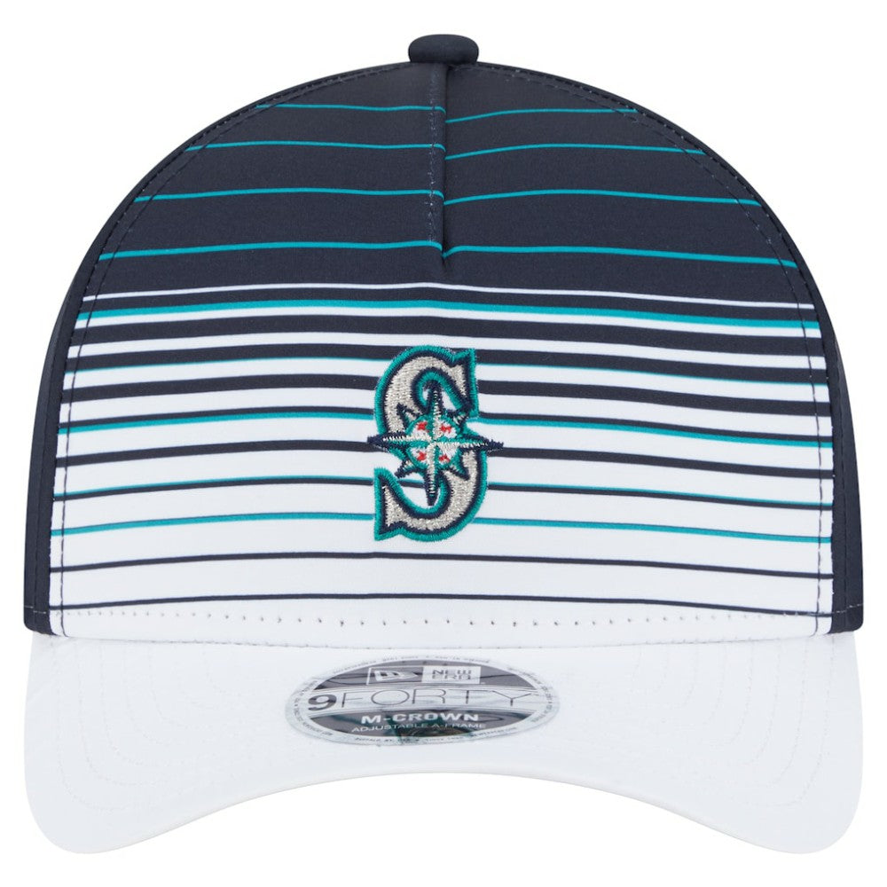 Navy Seattle Mariners New Era Gradient 9FORTY M-Crown Adjustable Hat