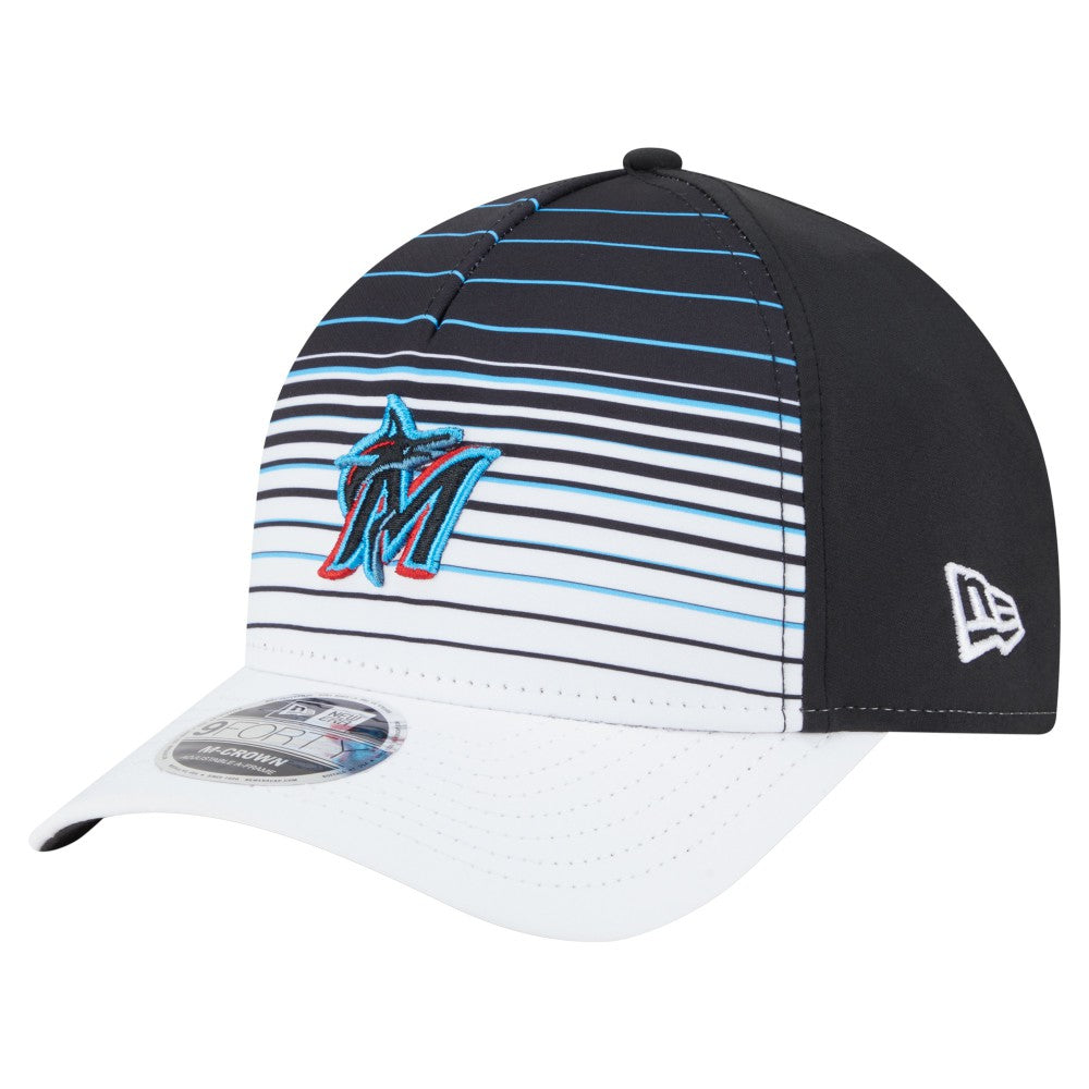 Black Miami Marlins New Era Gradient 9FORTY M-Crown Adjustable Hat