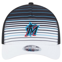 Black Miami Marlins New Era Gradient 9FORTY M-Crown Adjustable Hat