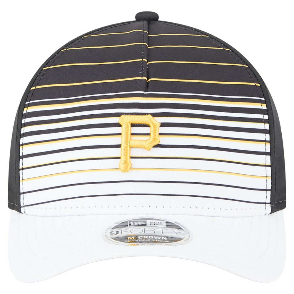 Black Pittsburgh Pirates New Era Gradient 9FORTY M-Crown Adjustable Hat