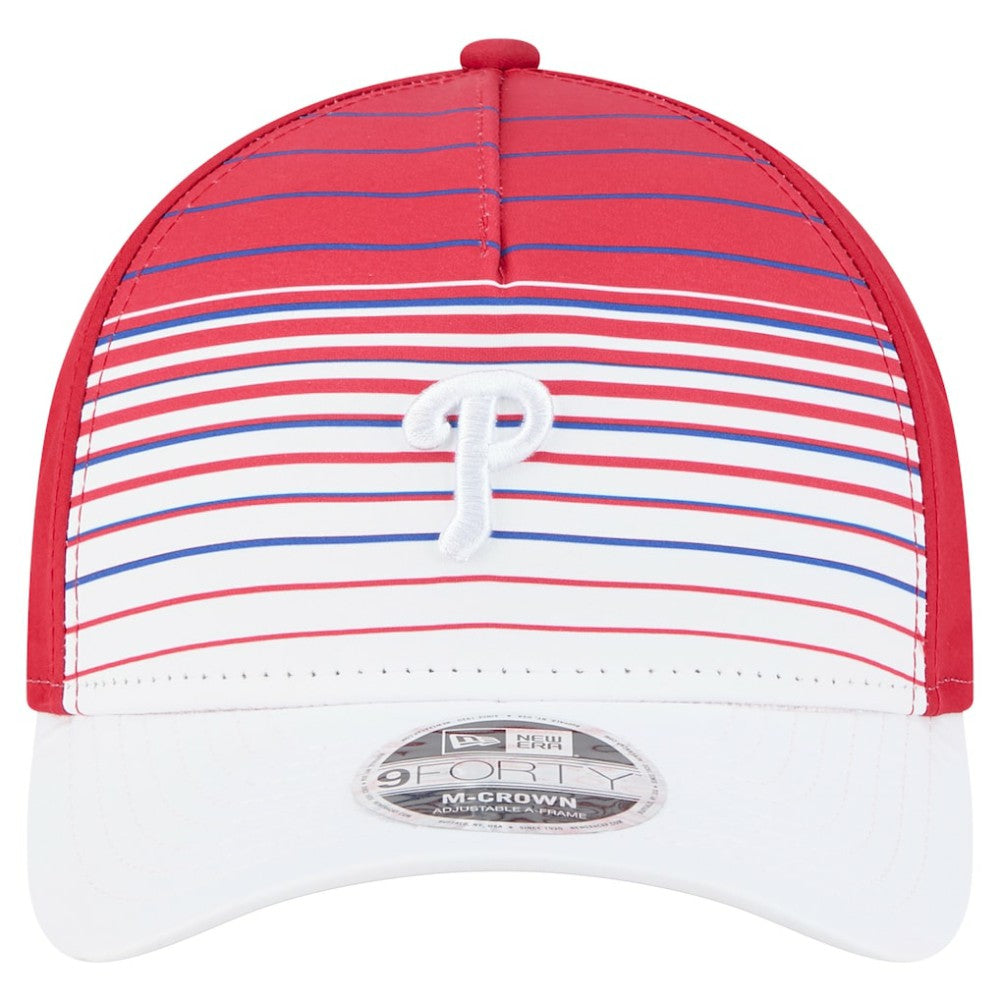 Red Philadelphia Phillies New Era Gradient 9FORTY M-Crown Adjustable Hat