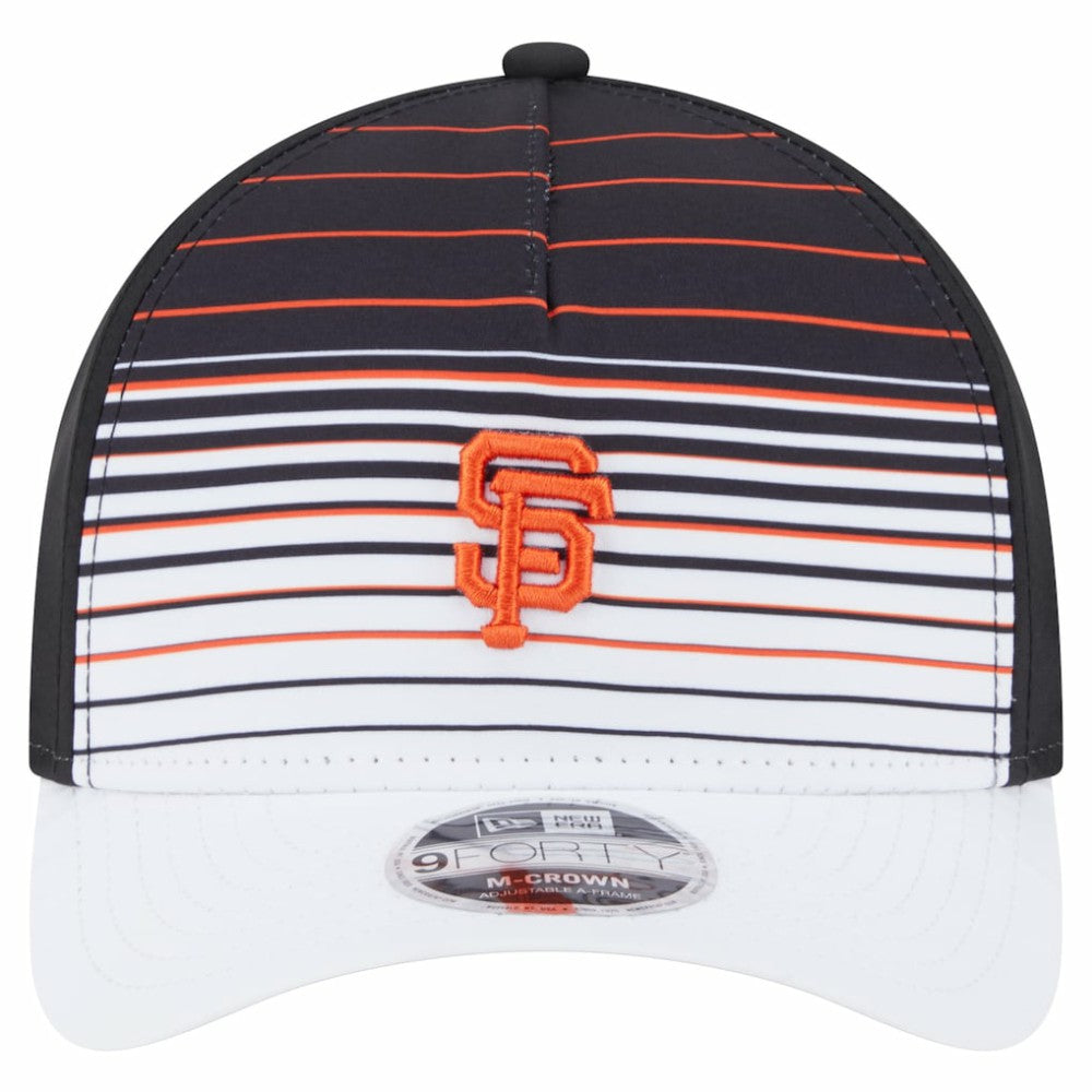 Black San Francisco Giants New Era Gradient 9FORTY M-Crown Adjustable Hat