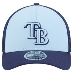 Light Blue/Navy Tampa Bay Rays New Era 2-Tone Color Pack 9FORTY M-Crown A-Frame Adjustable Hat