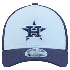 Light Blue/Navy Houston Astros New Era 2-Tone Color Pack 9FORTY M-Crown A-Frame Adjustable Hat