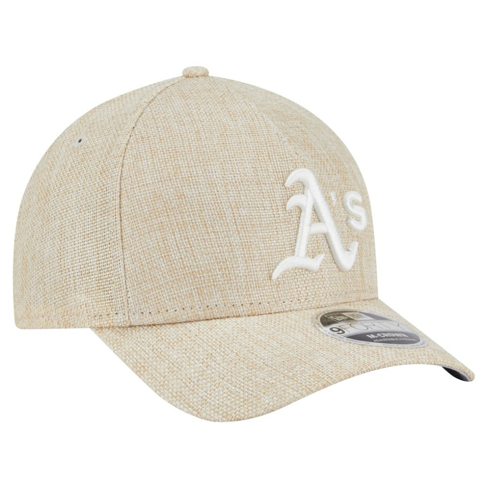 Beige Athletics New Era Cotton Weave M-Crown A-Frame 9FORTY Adjustable Hat