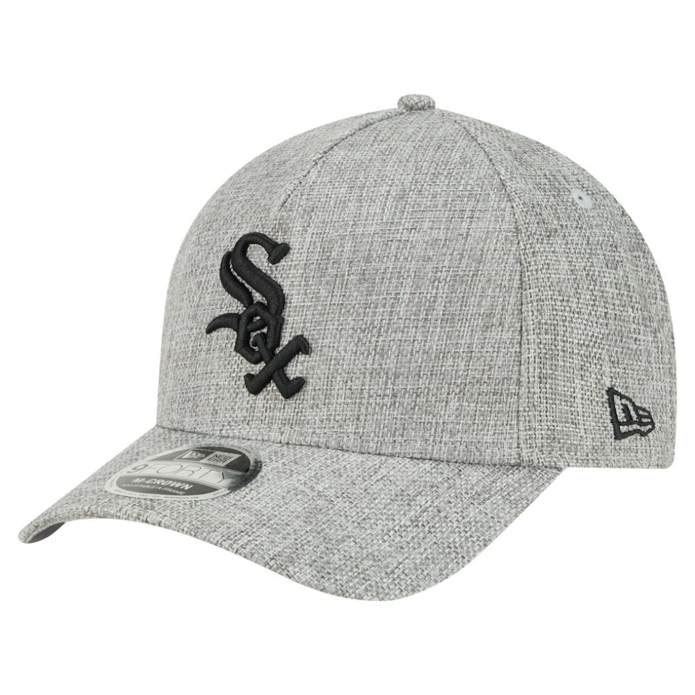 Gray Chicago White Sox New Era Cotton Weave M-Crown A-Frame 9FORTY Adjustable Hat