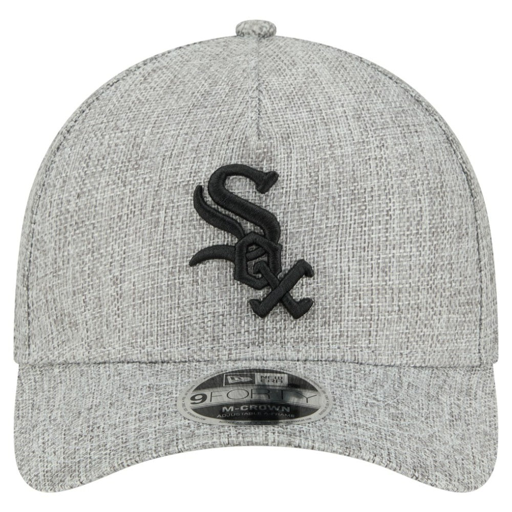 Gray Chicago White Sox New Era Cotton Weave M-Crown A-Frame 9FORTY Adjustable Hat