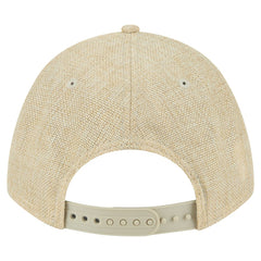Beige Atlanta Braves New Era Cotton Weave M-Crown A-Frame 9FORTY Adjustable Hat