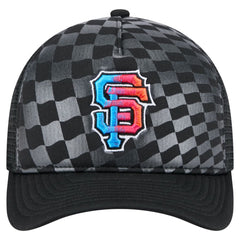 Black San Francisco Giants New Era Gradient 9FORTY A-Frame M-Crown Trucker Adjustable Hat