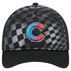 Black Chicago Cubs New Era Gradient 9FORTY A-Frame M-Crown Trucker Adjustable Hat