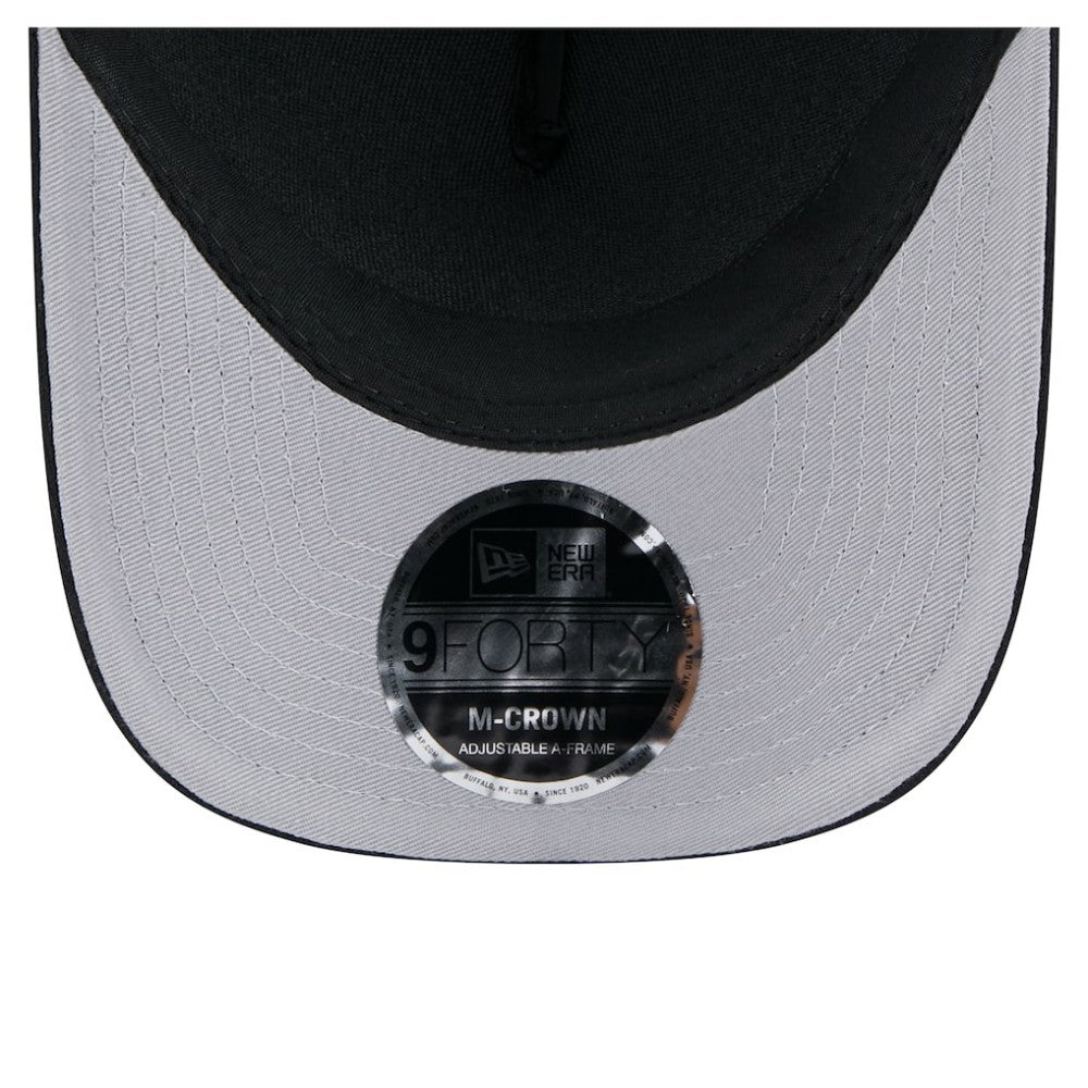 Black Chicago Cubs New Era Gradient 9FORTY A-Frame M-Crown Trucker Adjustable Hat