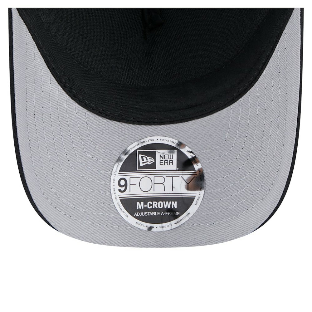 Black Atlanta Braves New Era Gradient 9FORTY A-Frame M-Crown Trucker Adjustable Hat