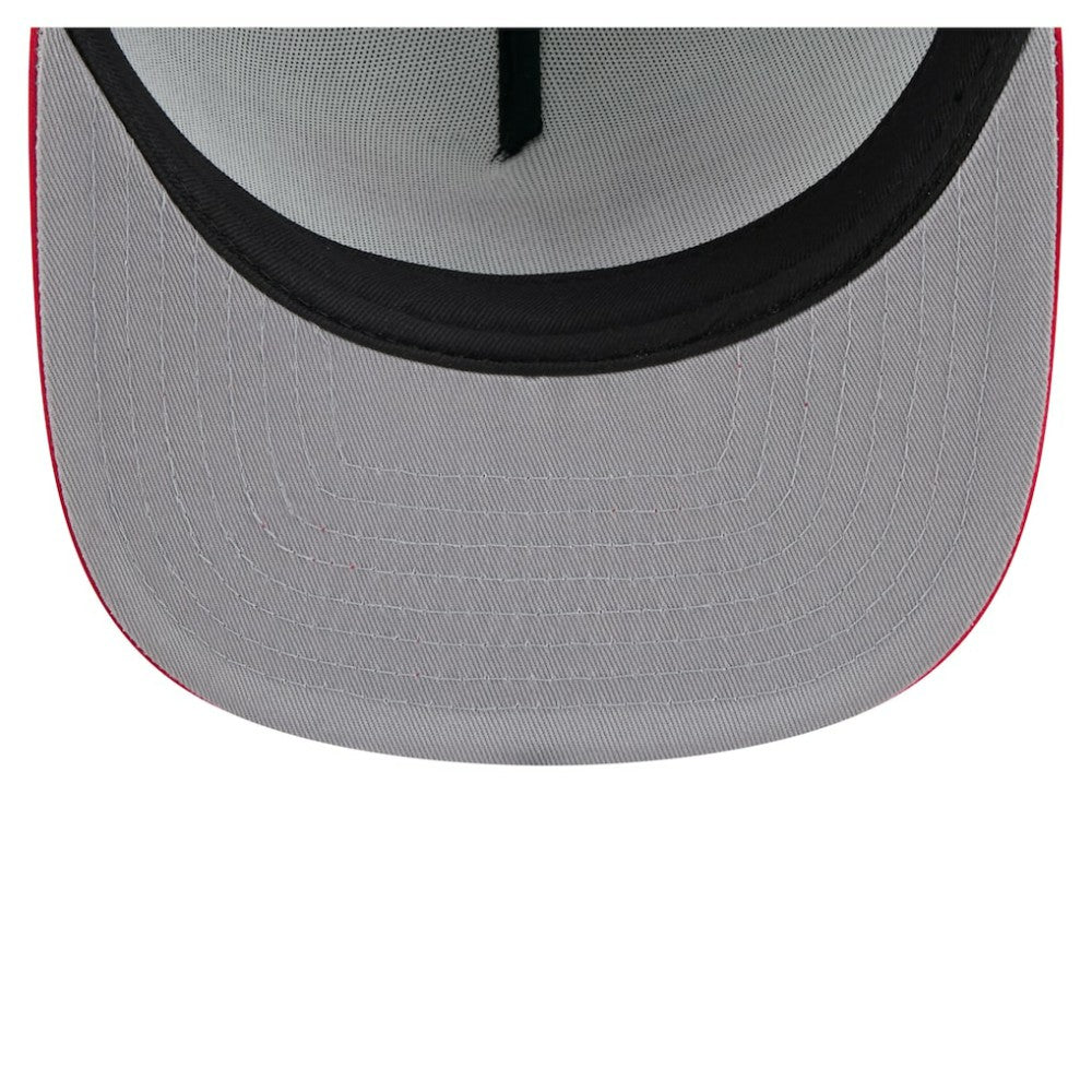 White/Red Atlanta Braves New Era Retro Script Trucker 9FIFTY Snapback Hat