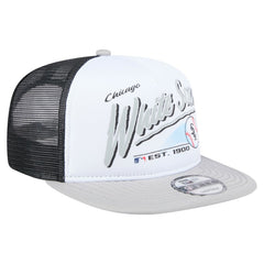 White/Gray Chicago White Sox New Era Retro Script Trucker 9FIFTY Snapback Hat