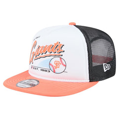 White/Orange San Francisco Giants New Era Retro Script Trucker 9FIFTY Snapback Hat