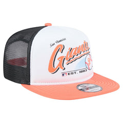 White/Orange San Francisco Giants New Era Retro Script Trucker 9FIFTY Snapback Hat