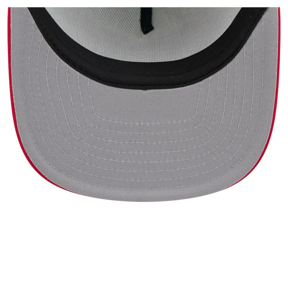 White/Red Texas Rangers New Era Retro Script Trucker 9FIFTY Snapback Hat