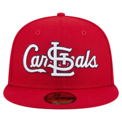 Red St. Louis Cardinals New Era Overlap 59FIFTY Fitted Hat