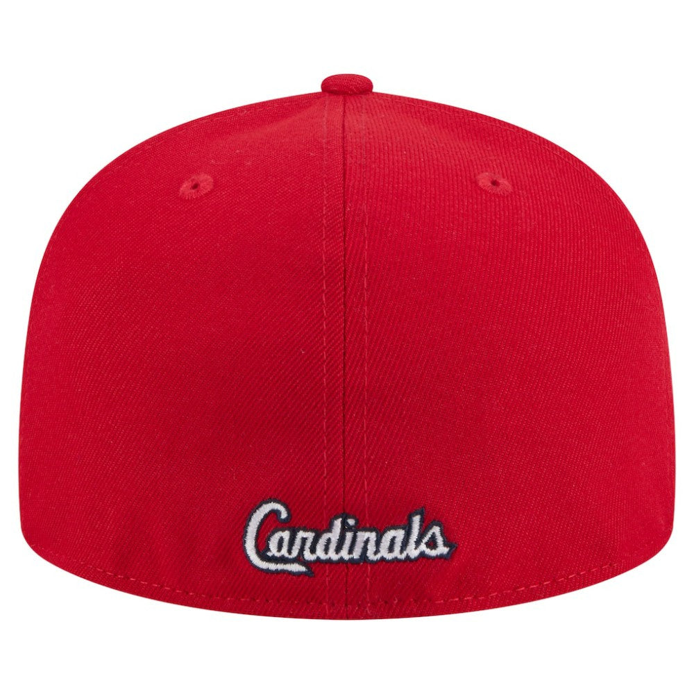Red St. Louis Cardinals New Era Overlap 59FIFTY Fitted Hat