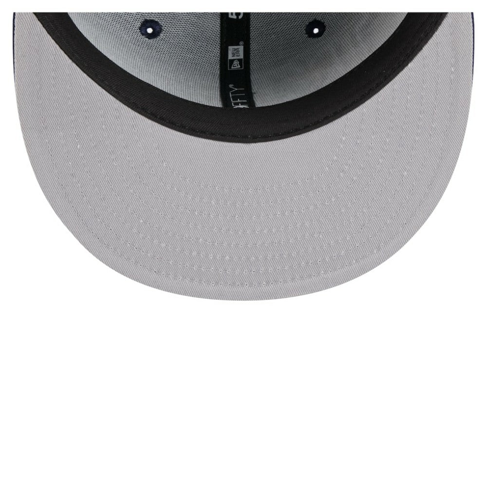 Navy Tampa Bay Rays New Era Overlap 59FIFTY Fitted Hat