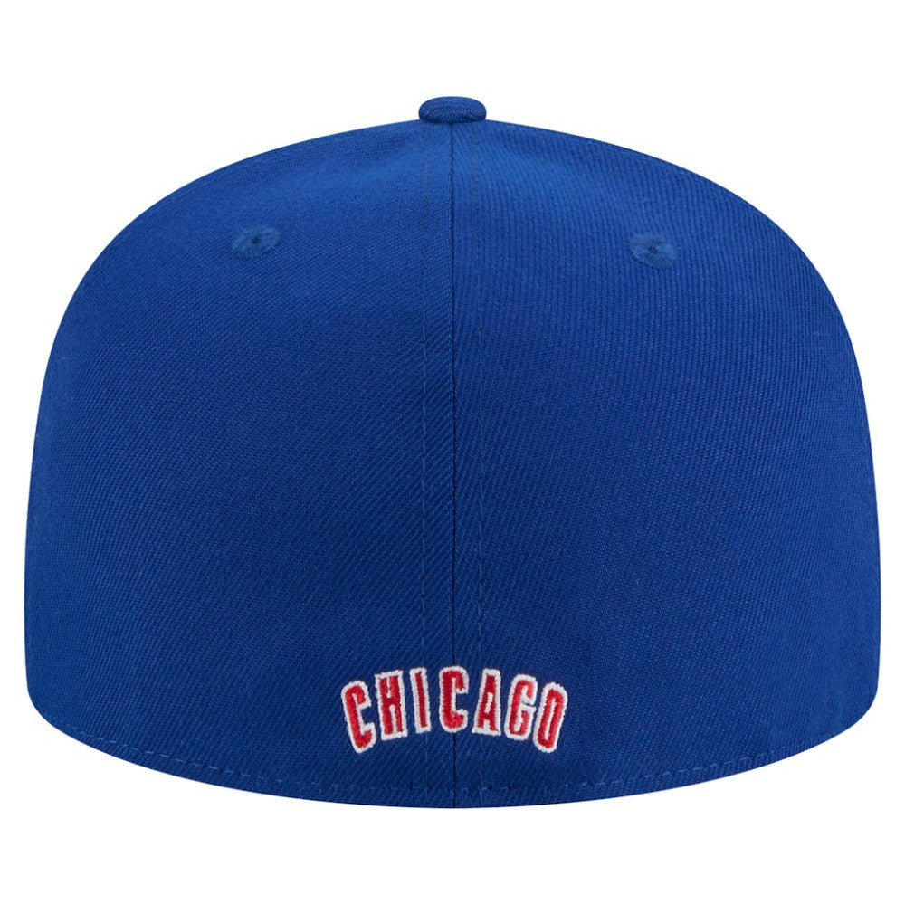 Royal Chicago Cubs New Era Overlap 59FIFTY Fitted Hat