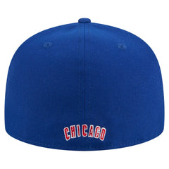 Royal Chicago Cubs New Era Overlap 59FIFTY Fitted Hat