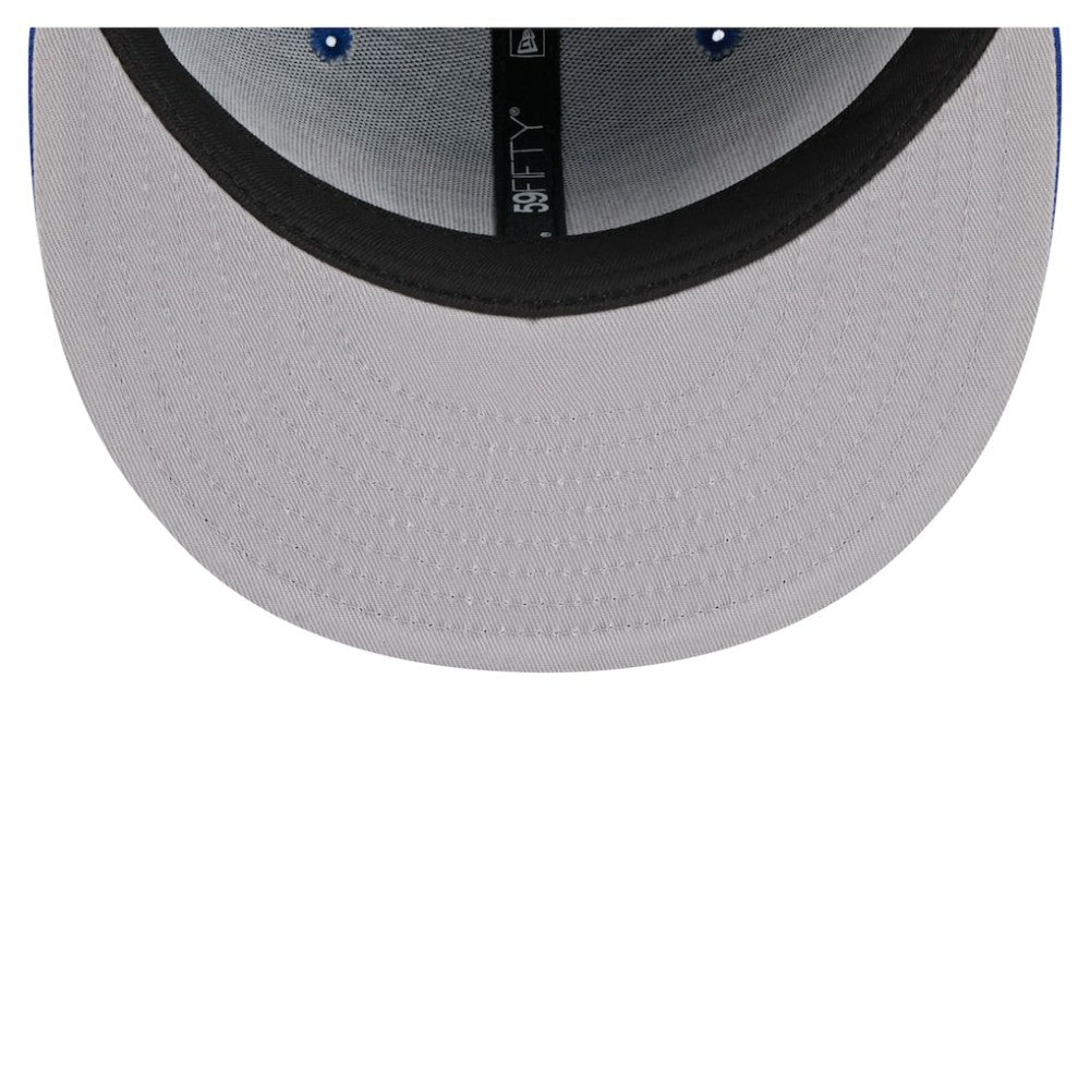 Royal Chicago Cubs New Era Overlap 59FIFTY Fitted Hat