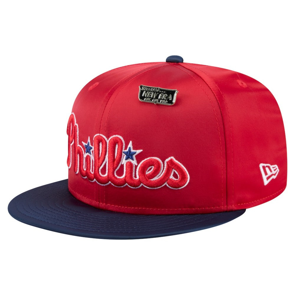 Red/Navy Philadelphia Phillies New Era Satin 59FIFTY Fitted Hat