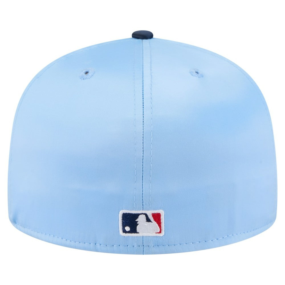 Light Blue/Navy Tampa Bay Rays New Era Satin 59FIFTY Fitted Hat