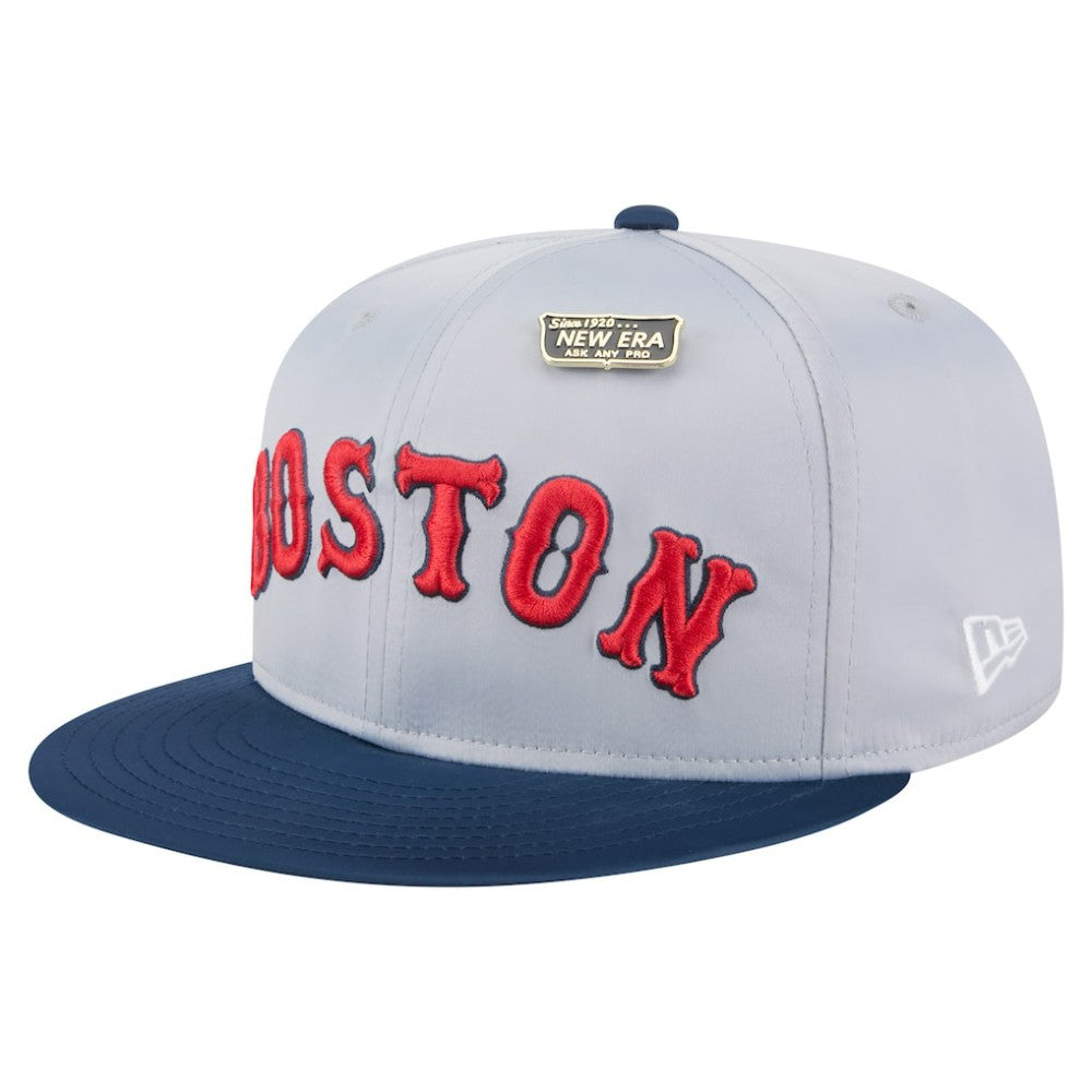 Gray/Navy Boston Red Sox New Era Satin 59FIFTY Fitted Hat