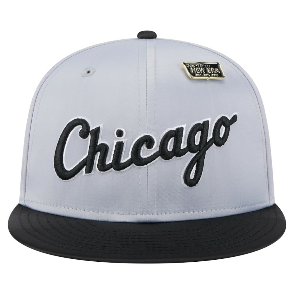 Gray/Black Chicago White Sox New Era Satin 59FIFTY Fitted Hat