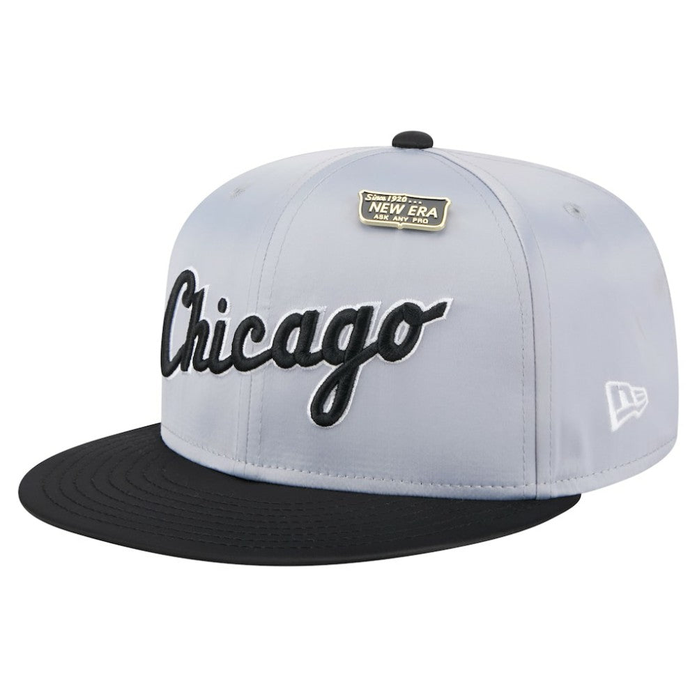Gray/Black Chicago White Sox New Era Satin 59FIFTY Fitted Hat