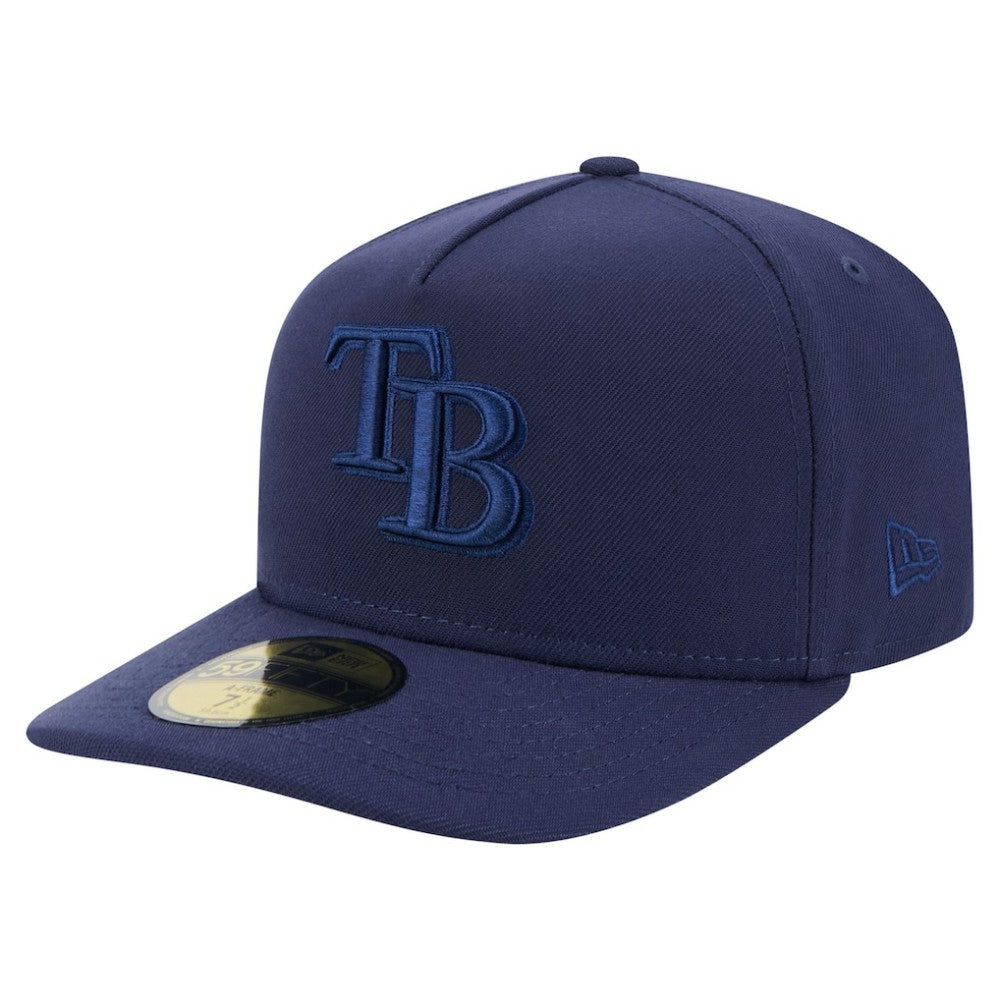Navy Tampa Bay Rays New Era Color Pack A-Frame 59FIFTY Fitted Hat