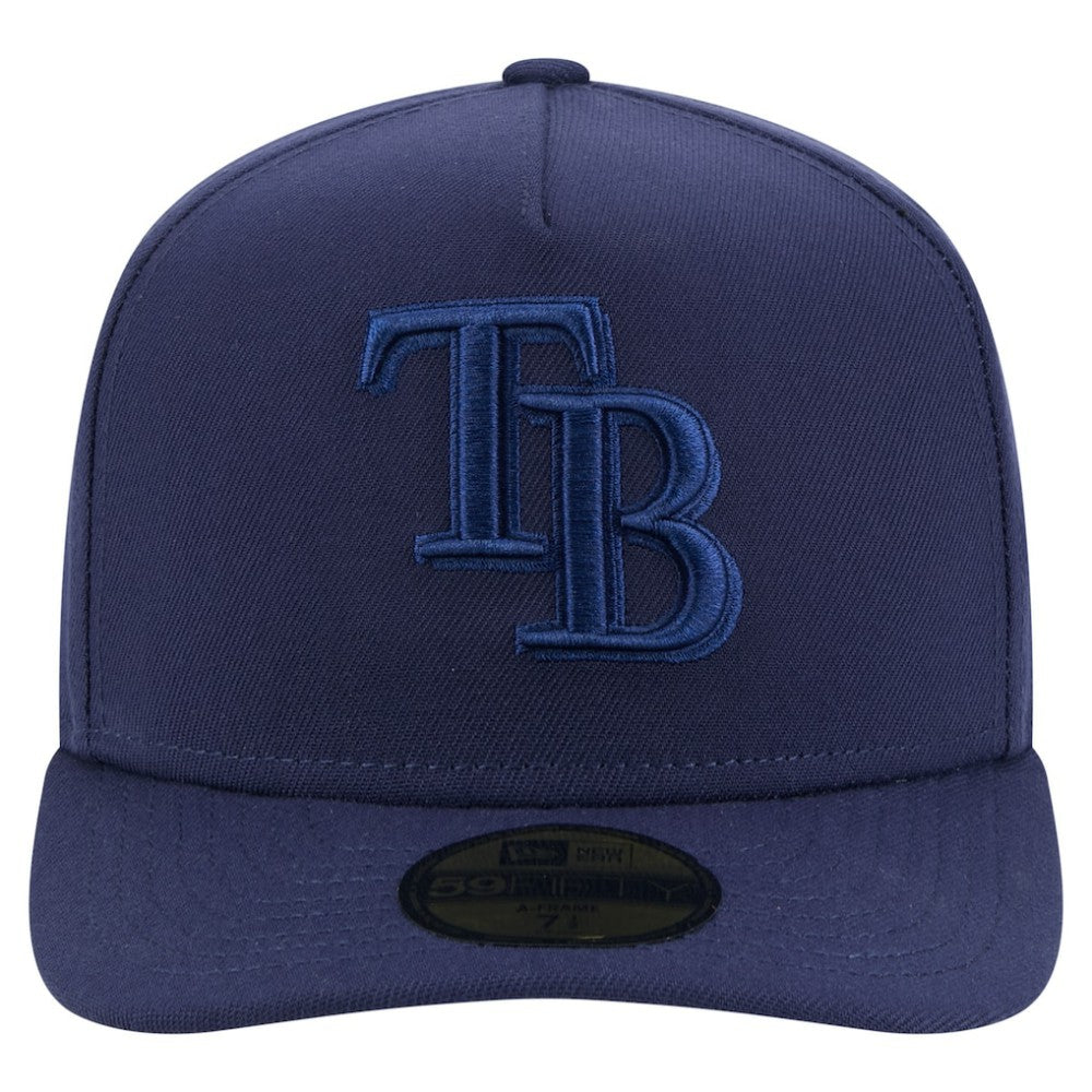 Navy Tampa Bay Rays New Era Color Pack A-Frame 59FIFTY Fitted Hat