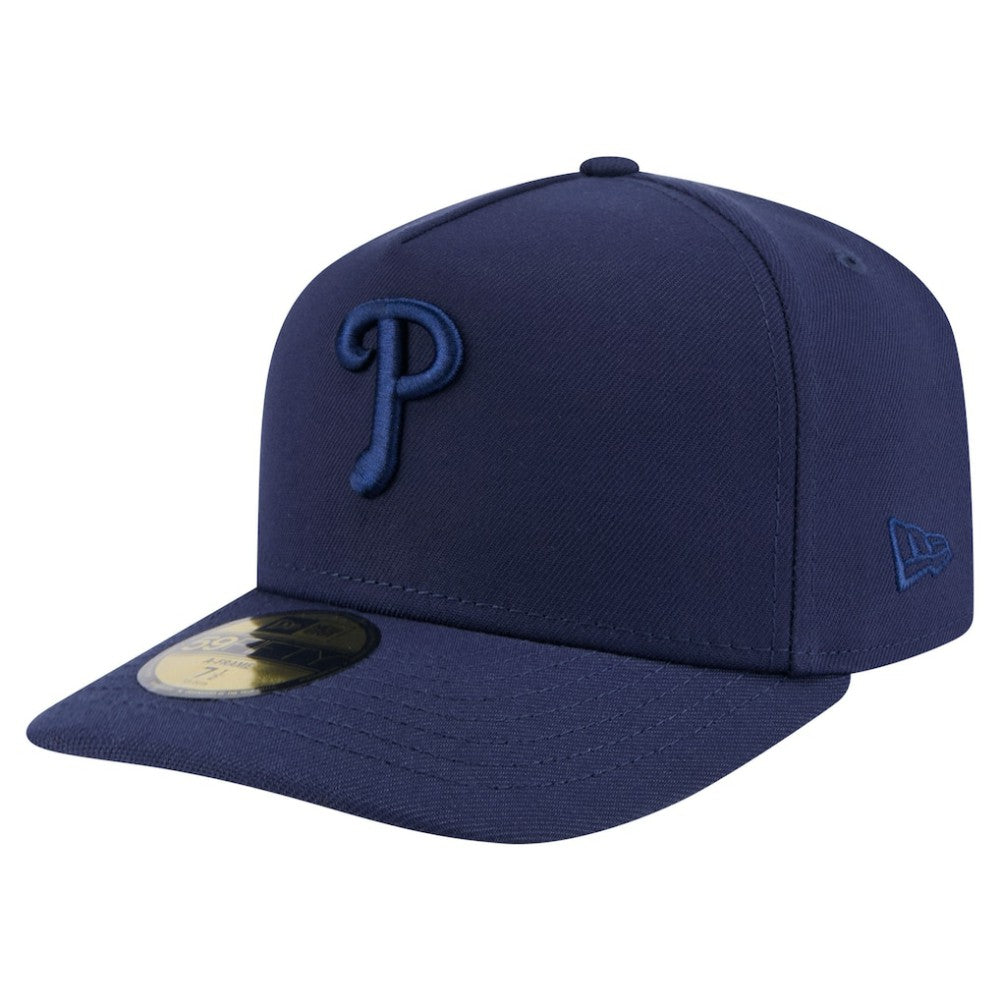 Navy Philadelphia Phillies New Era Color Pack A-Frame 59FIFTY Fitted Hat
