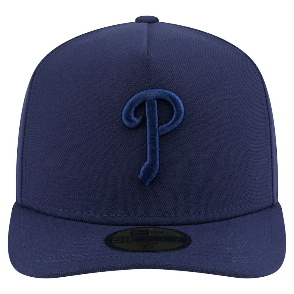 Navy Philadelphia Phillies New Era Color Pack A-Frame 59FIFTY Fitted Hat