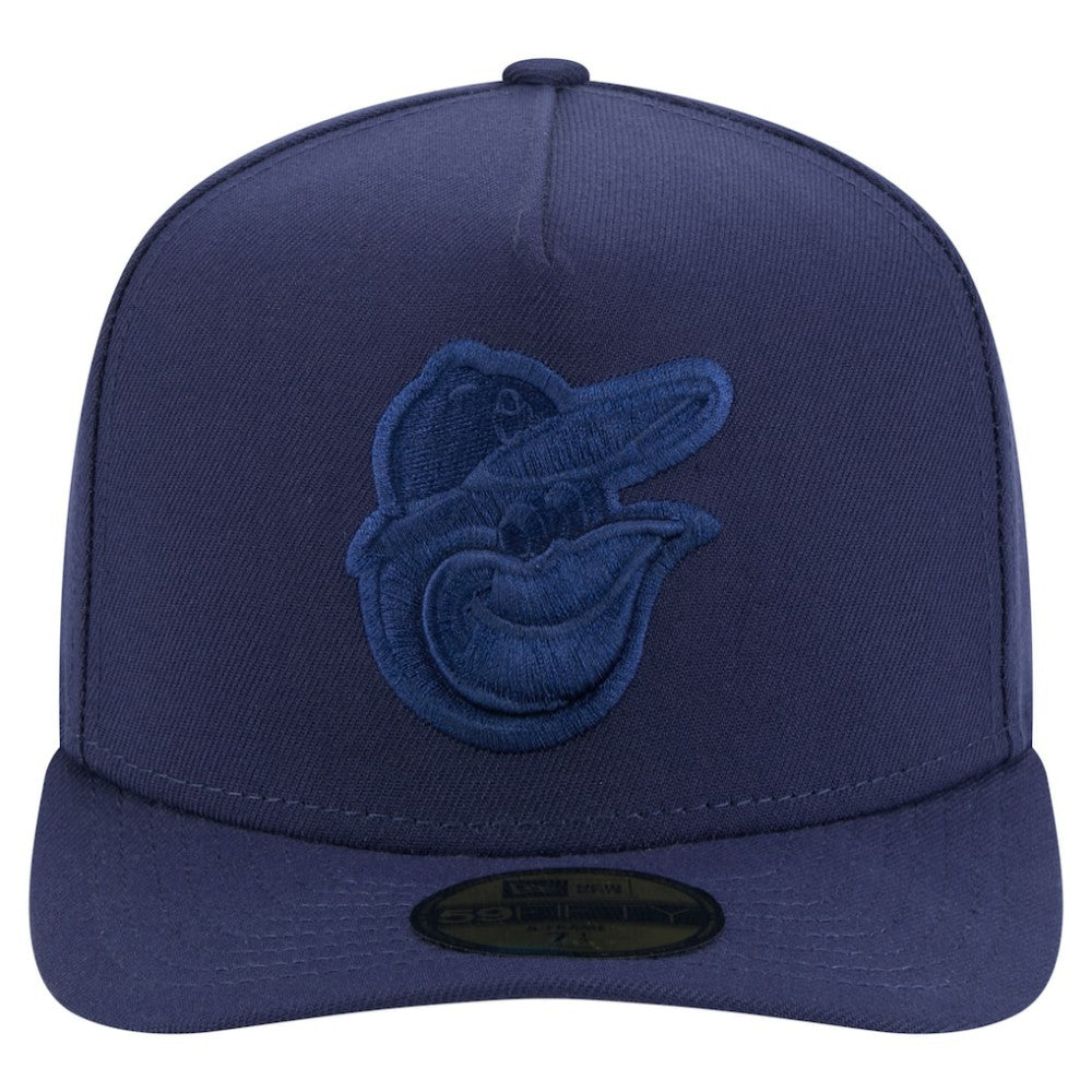 Navy Baltimore Orioles New Era Color Pack A-Frame 59FIFTY Fitted Hat