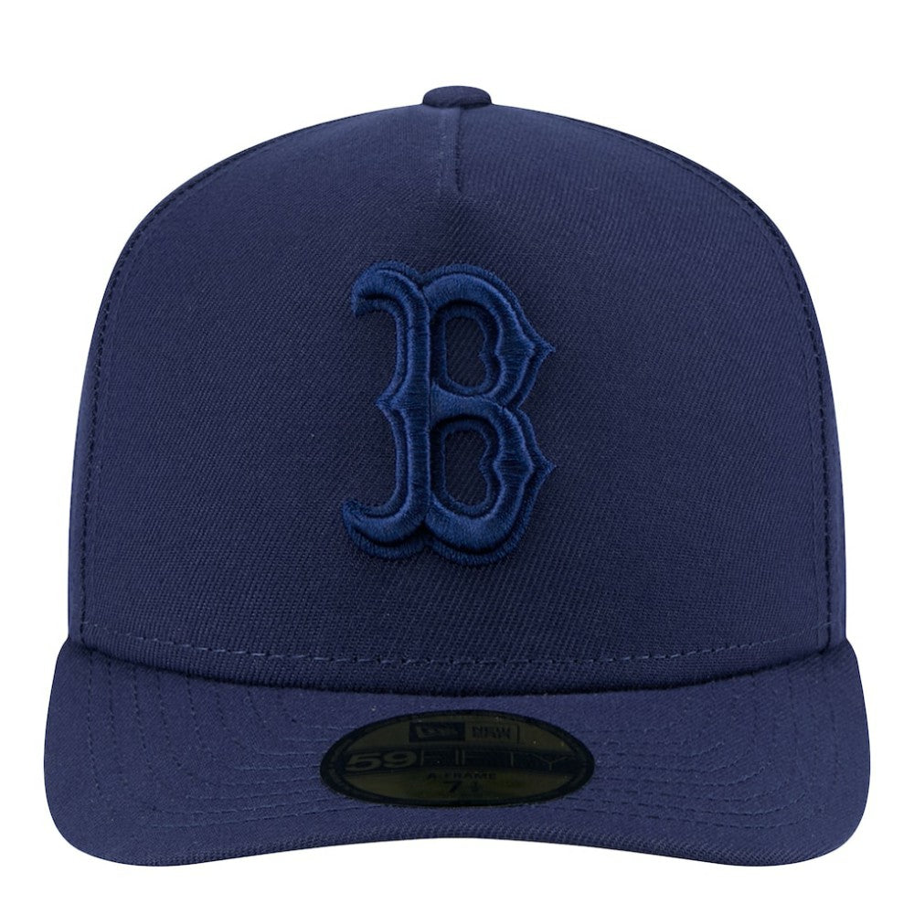 Navy Boston Red Sox New Era Color Pack A-Frame 59FIFTY Fitted Hat