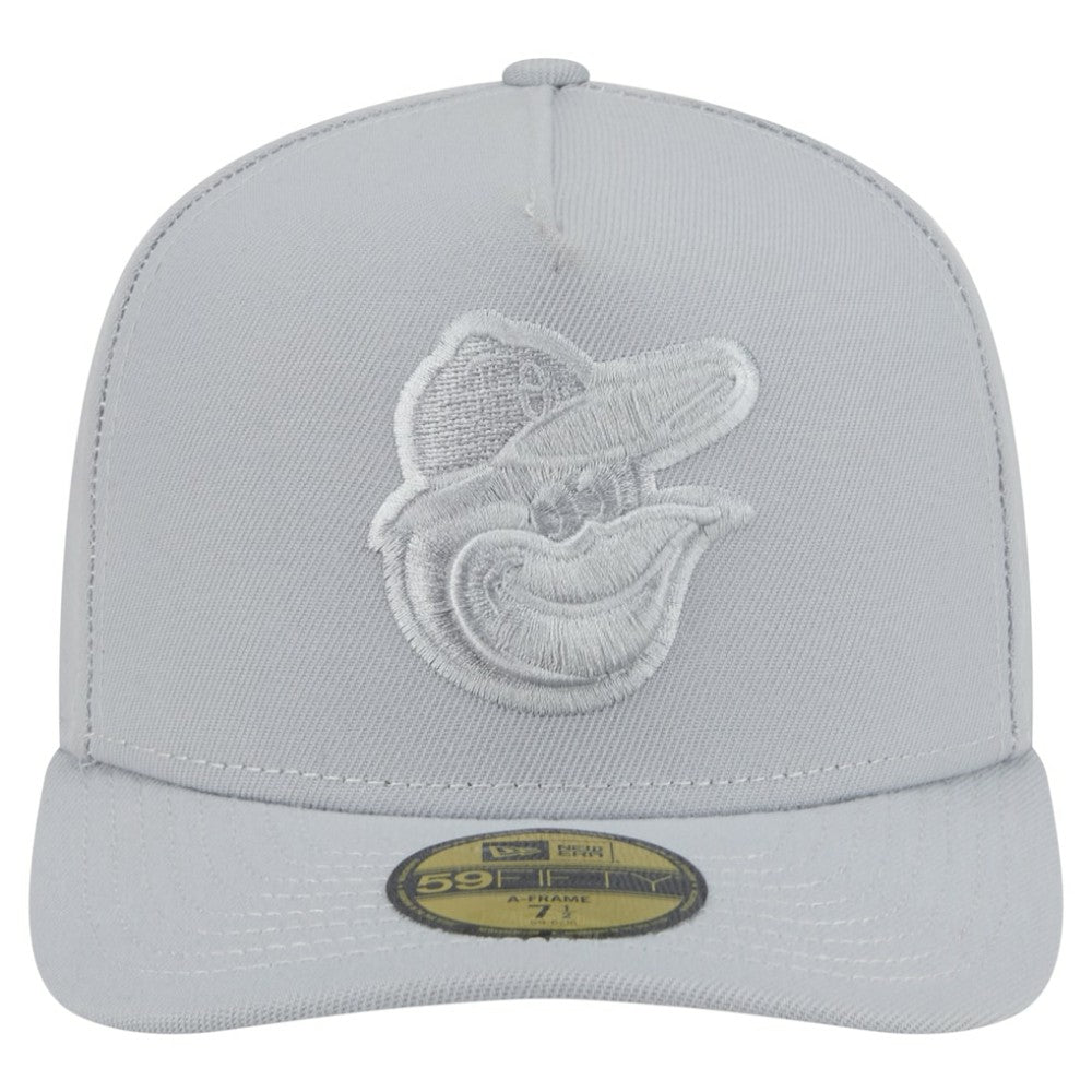 Gray Baltimore Orioles New Era Colorpack A-Frame 59FIFTY Fitted Hat