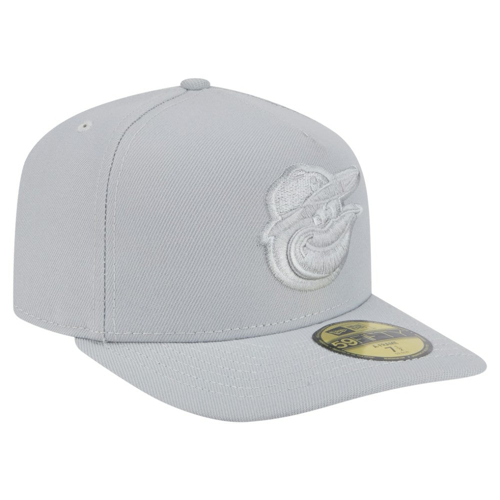 Gray Baltimore Orioles New Era Colorpack A-Frame 59FIFTY Fitted Hat