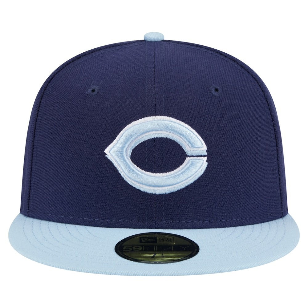 Navy/Light Blue Cincinnati Reds New Era Color Pack 2-Tone 59FIFTY Fitted Hat