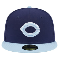 Navy/Light Blue Cincinnati Reds New Era Color Pack 2-Tone 59FIFTY Fitted Hat