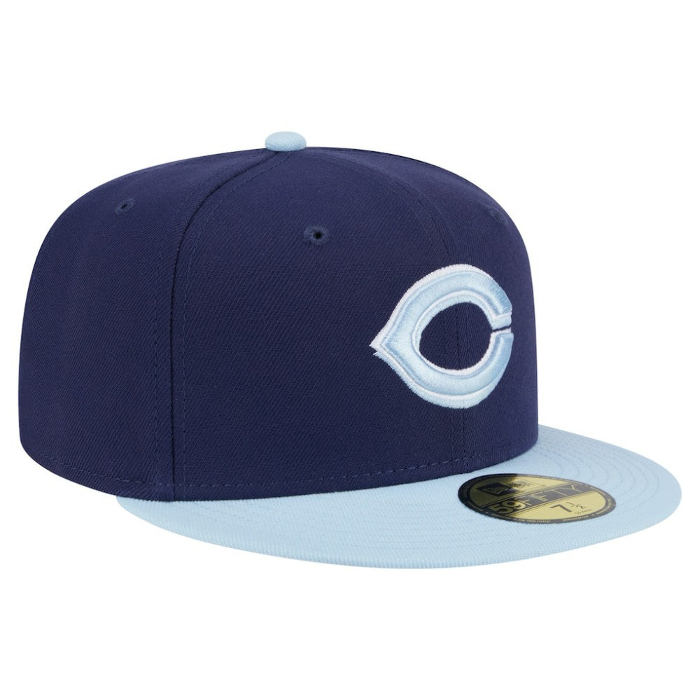 Navy/Light Blue Cincinnati Reds New Era Color Pack 2-Tone 59FIFTY Fitted Hat